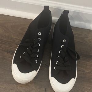 Mudd Black Sneakers with White Trim